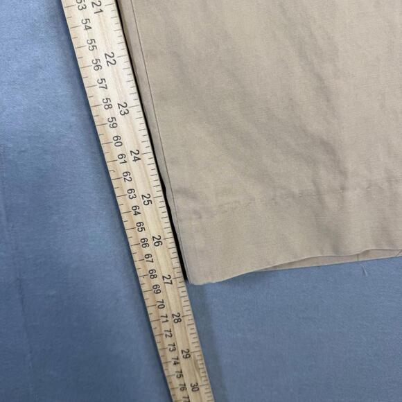 Polo Ralph Lauren Silk Blend Buckle Back Pants Mens 34x27 Tan Straight Leg - Picture 8 of 10